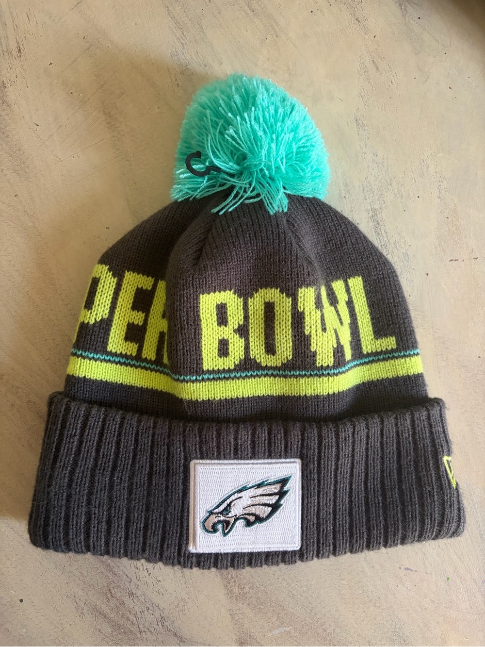 New Era Men's Philadelphia Eagles Super Bowl LIX 59 Cuffed Knit Hat Beanie NWOT